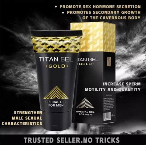 Original Titan Gel Gold For Men With English Manual.